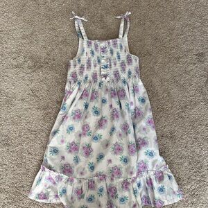 Laura Ashley Floral White and Pink Fabric